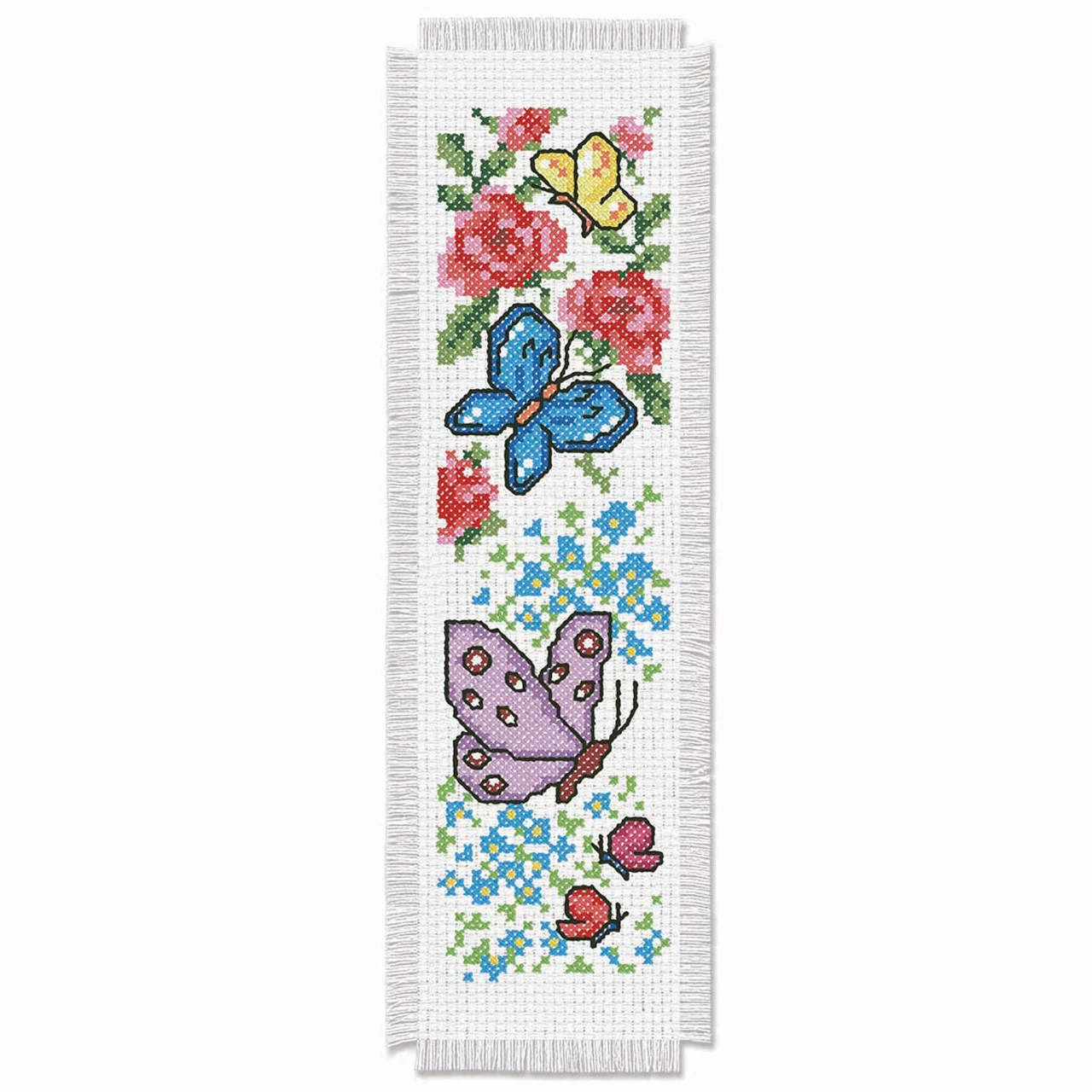 Herrschners Brilliant Butterfly Bookmarks Counted Cross-Stitch Kit 2 Herrschners Brilliant Butterfly Bookmarks Counted Cross-Stitch Kit - Image 2