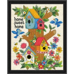 Design Works A Birds Home Sweet Home Counted Cross-Stitch Kit