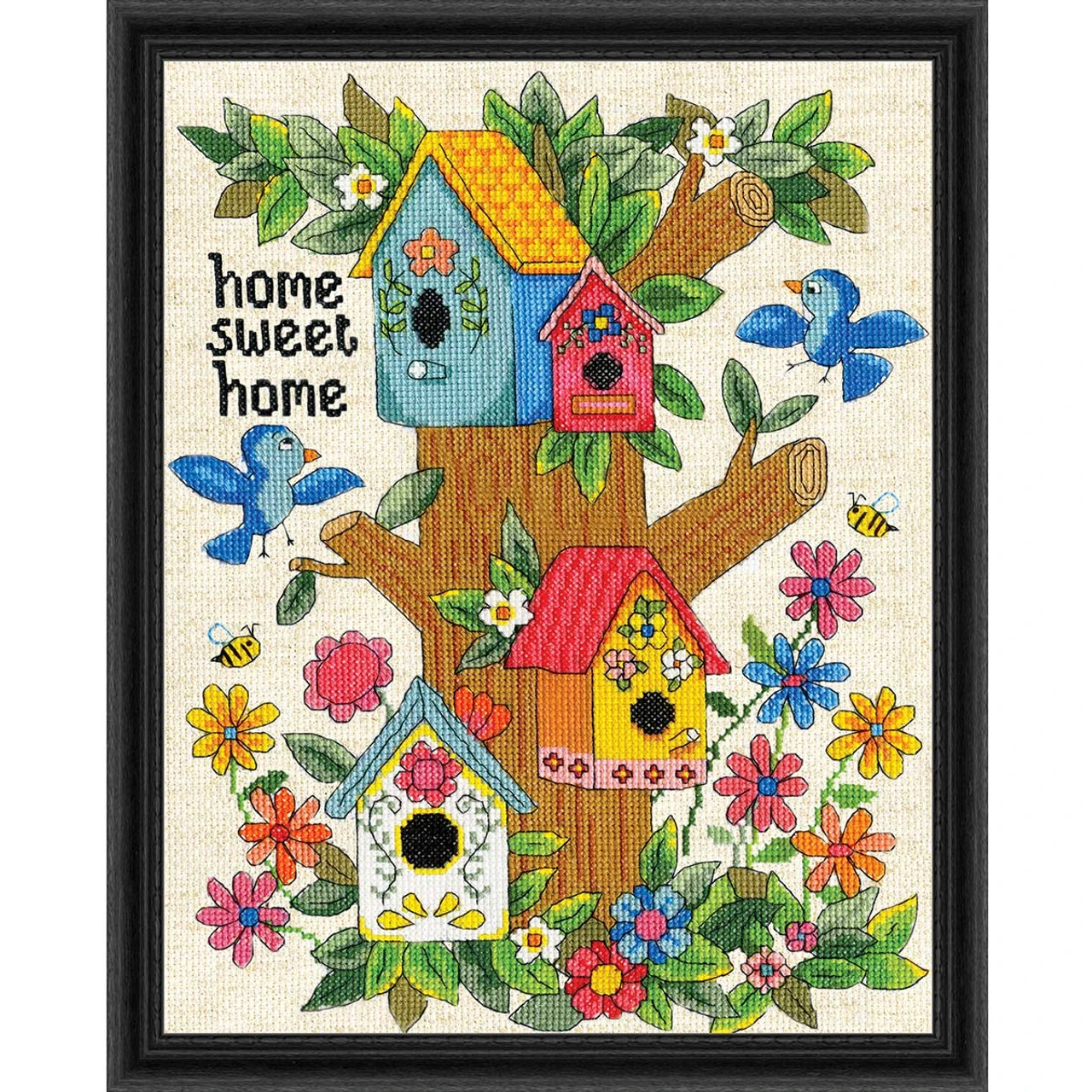 Design Works A Birds Home Sweet Home Counted Cross-Stitch Kit 1 Design Works A Birds Home Sweet Home Counted Cross-Stitch Kit