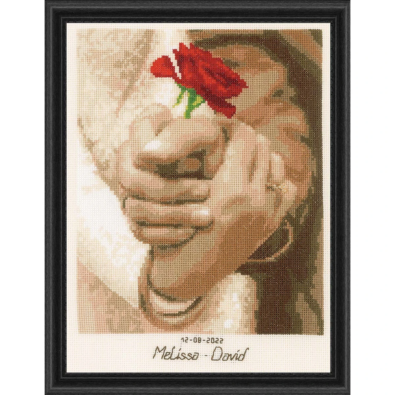 Vervaco Wedding Rose Counted Cross-Stitch Kit 1 Vervaco Wedding Rose Counted Cross-Stitch Kit
