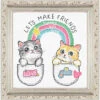 Letistitch Let's Make Friends! Counted Cross-Stitch Kit