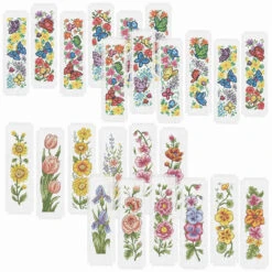 Herrschners Butterflies & Flora Bookmark Set Counted Cross-Stitch