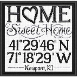 Imaginating Inc. Latitude & Longitude Counted Cross-Stitch Kit