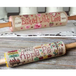 New York Dreamer Freshly Baked Apple Pie & Baked With Love Chart & Fabric Counted Cross-Stitch