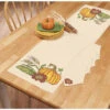 Herrschners Bountiful Harvest Table Runner & Napkins Stamped Cross-Stitch
