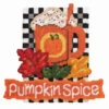 Herrschners Pumpkin Spice Wall Hanging Plastic Canvas Kit