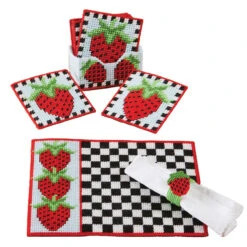 Herrschners Strawberry Patch Set Plastic Canvas