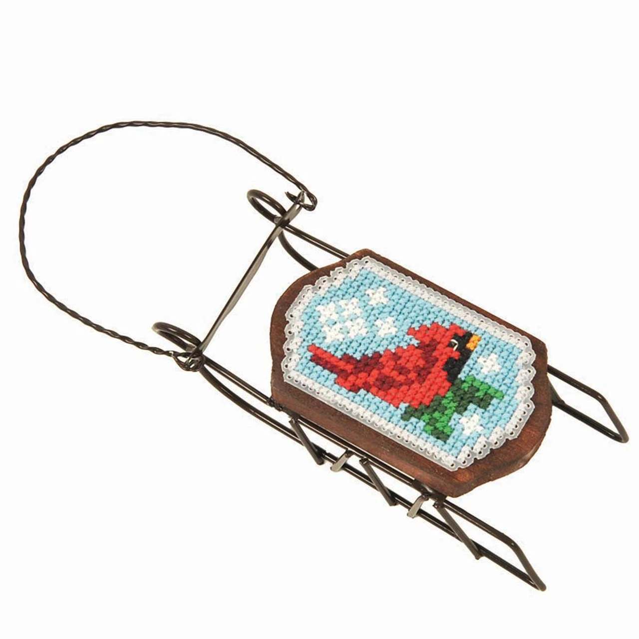Herrschners Winter Birds Sled Ornaments Counted Cross-Stitch Kit 4 Herrschners Winter Birds Sled Ornaments Counted Cross-Stitch Kit - Image 4