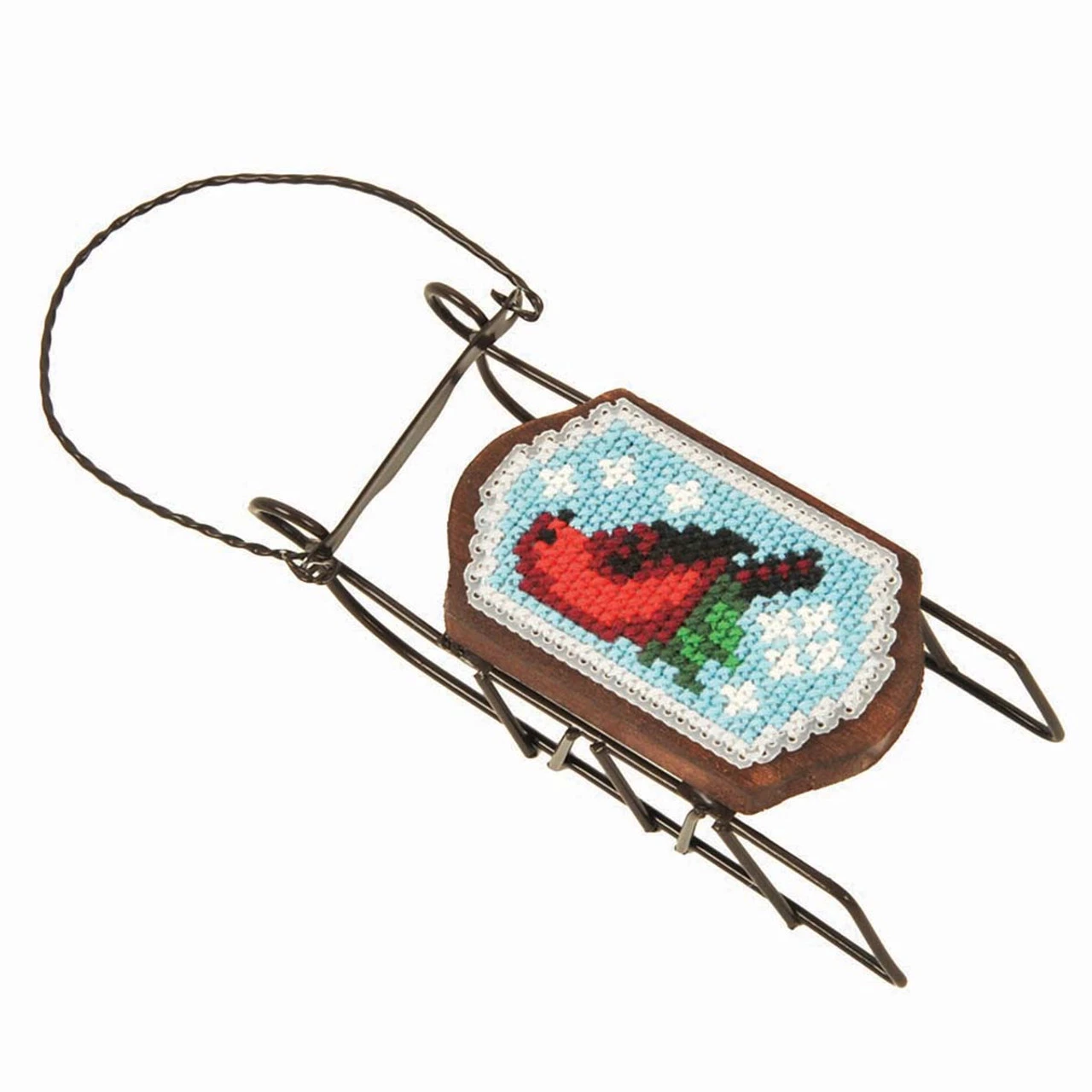 Herrschners Winter Birds Sled Ornaments Counted Cross-Stitch Kit 5 Herrschners Winter Birds Sled Ornaments Counted Cross-Stitch Kit - Image 5