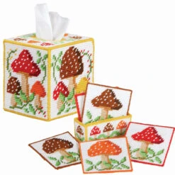 Herrschners Mushroom Set Plastic Canvas