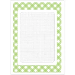 Tri-fold Lime Green Cards Set/12