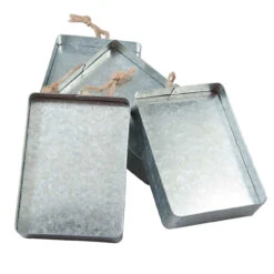 Rectangular Metal Ornament Set Accessory