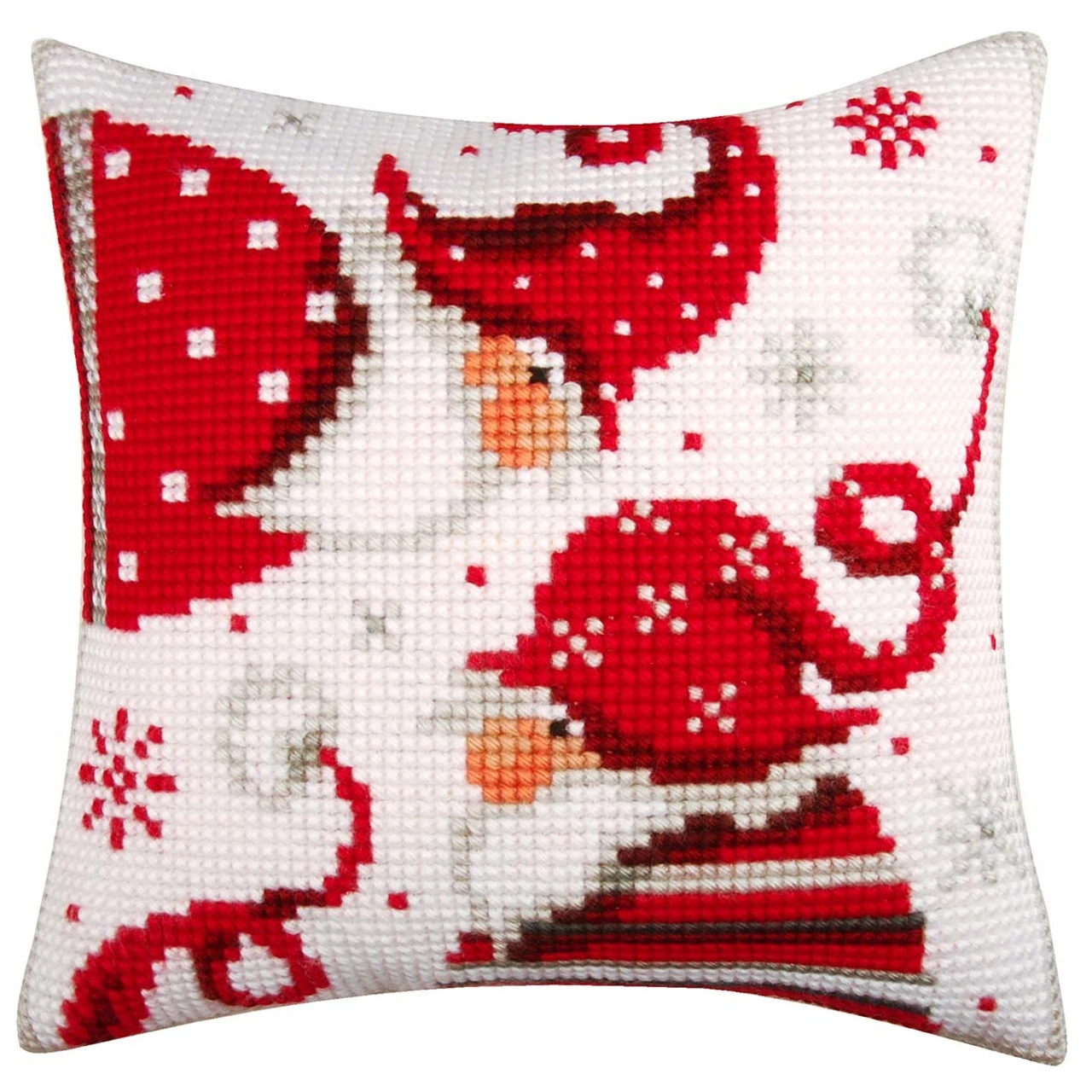 Vervaco Christmas Gnomes I Pillow Needlepoint Kit 1 Vervaco Christmas Gnomes I Pillow Needlepoint Kit