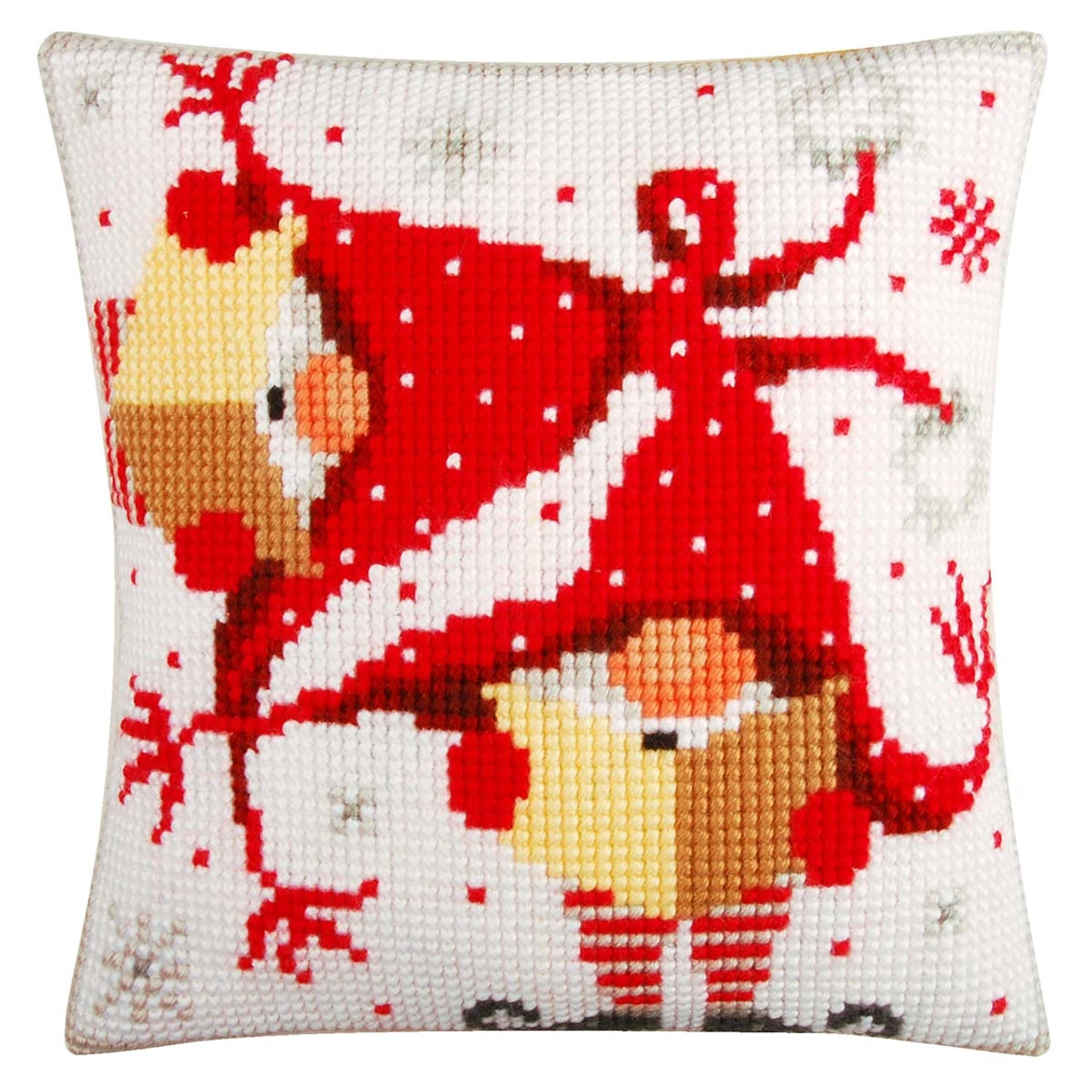 Vervaco Christmas Gnomes II Pillow Needlepoint Kit 1 Vervaco Christmas Gnomes II Pillow Needlepoint Kit