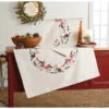 Nob Hill Holiday Greenery Table Topper & Runner Stamped Embroidery