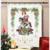 Herrschners Santa On Rocking Horse Lap Quilt Stamped Cross-Stitch Kit