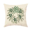 Herrschners Wintergreen Wreath Pillow Cover Stamped Embroidery Kit