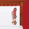 Herrschners Bringing Christmas Pillowcase Pair Stamped Cross-Stitch