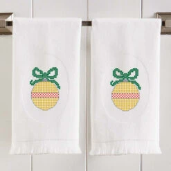 Herrschners Classic Christmas Towel Set Stamped Cross-Stitch -Stitch Mastery 541345 4 28582.1695648615