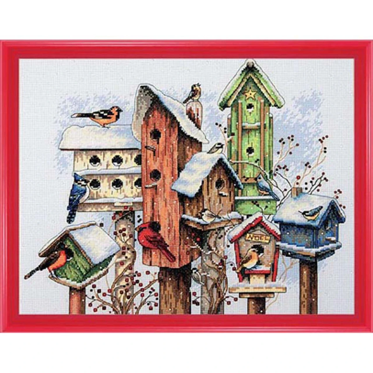 Dimensions Winter Housing Counted Cross-Stitch Kit 1 Dimensions Winter Housing Counted Cross-Stitch Kit