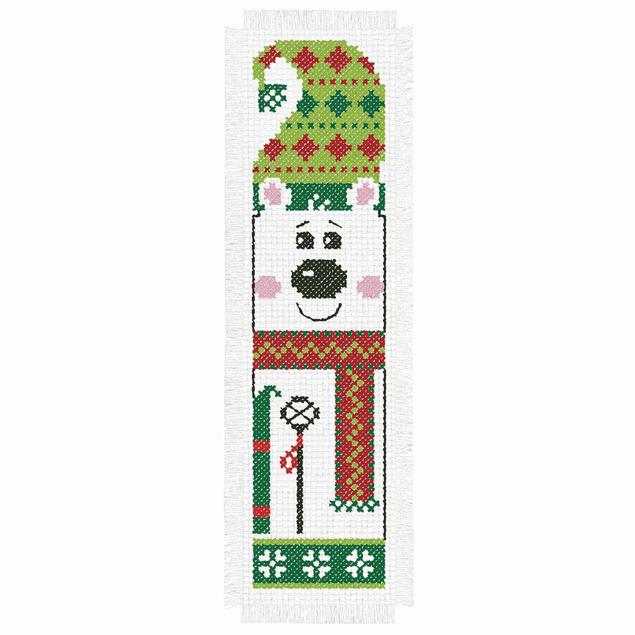 Herrschners North Pole Characters Bookmarks Counted Cross-Stitch Kit 4 Herrschners North Pole Characters Bookmarks Counted Cross-Stitch Kit - Image 4