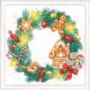 RIOLIS Gingerbread Wreath Counted Cross-Stitch Kit