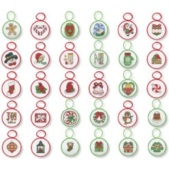 Herrschners Holiday Traditions Ornaments Counted Cross-Stitch Kit