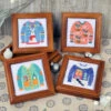 Herrschners Ugly Sweaters With Wood Coasters Counted Cross-Stitch Kit