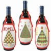 Herrschners Geometric Christmas Trees Bottle Aprons Counted Cross-Stitch Kit
