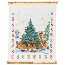 Eva Rosenstand Teddy Bear Advent Calendar Counted Cross-Stitch Kit