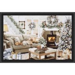 Luca-S Dreaming Of A White Christmas Counted Cross-Stitch Kit