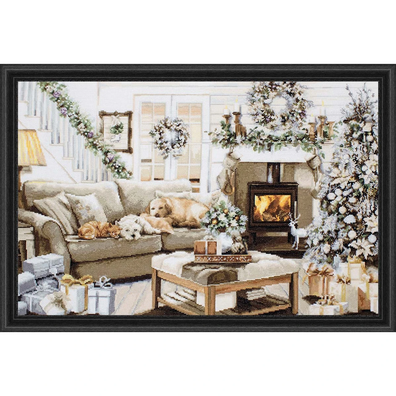 Luca-S Dreaming Of A White Christmas Counted Cross-Stitch Kit 1 Luca-S Dreaming Of A White Christmas Counted Cross-Stitch Kit