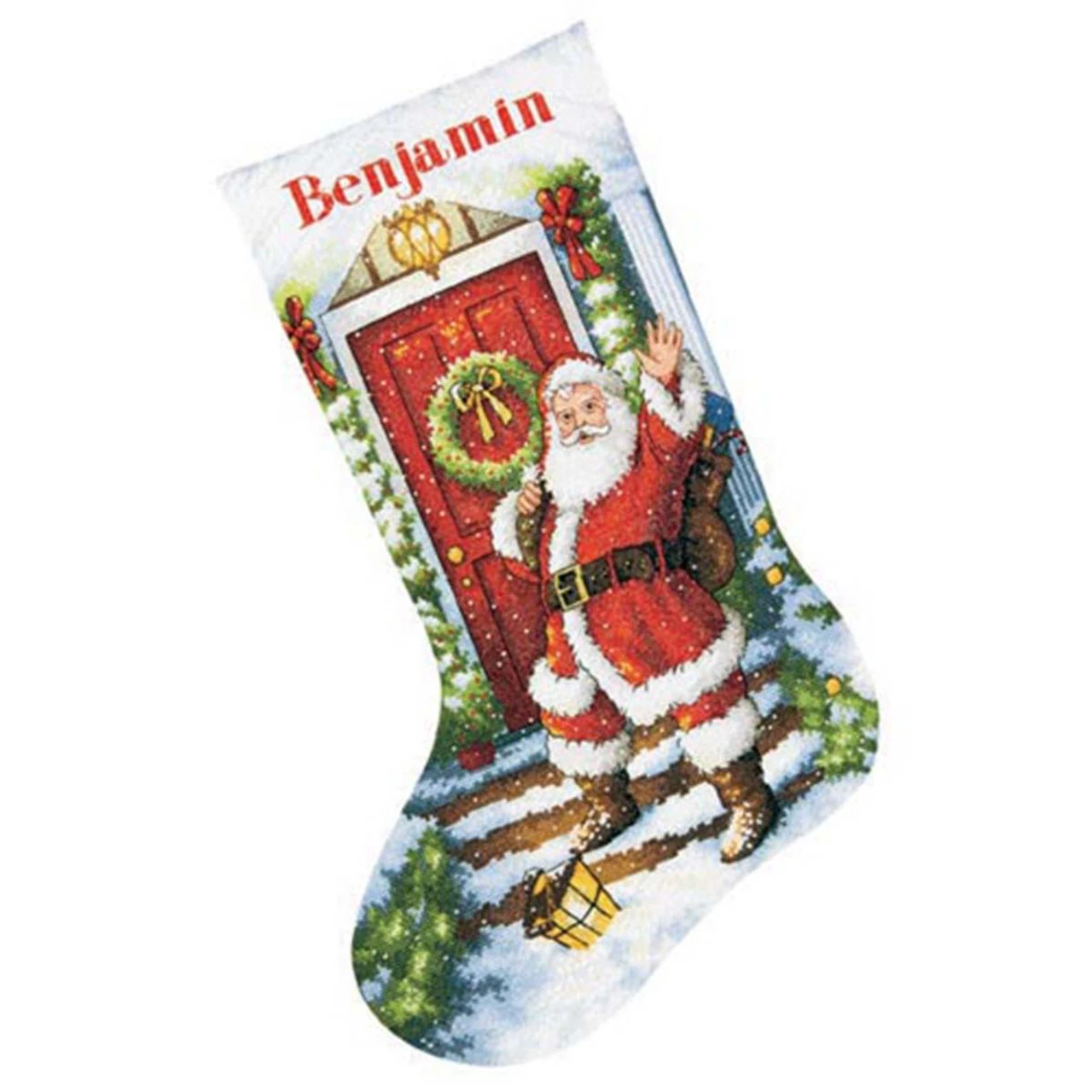 Dimensions Welcome Santa Stocking Counted Cross-Stitch Kit 1 Dimensions Welcome Santa Stocking Counted Cross-Stitch Kit