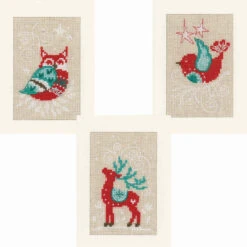 Vervaco Winter Scenes Greeting Cards Counted Cross-Stitch Kit
