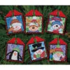 Dimensions Christmas Pals Ornaments, Set Of 6 Counted Cross-Stitch Kit