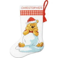 Disney Winnie The Pooh Stocking Counted Cross-Stitch Kit
