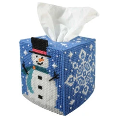 Herrschners Snow Much Fun Tissue Box Plastic Canvas Kit
