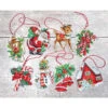 Letistitch Christmas Toys Ornaments Counted Cross-Stitch Kit