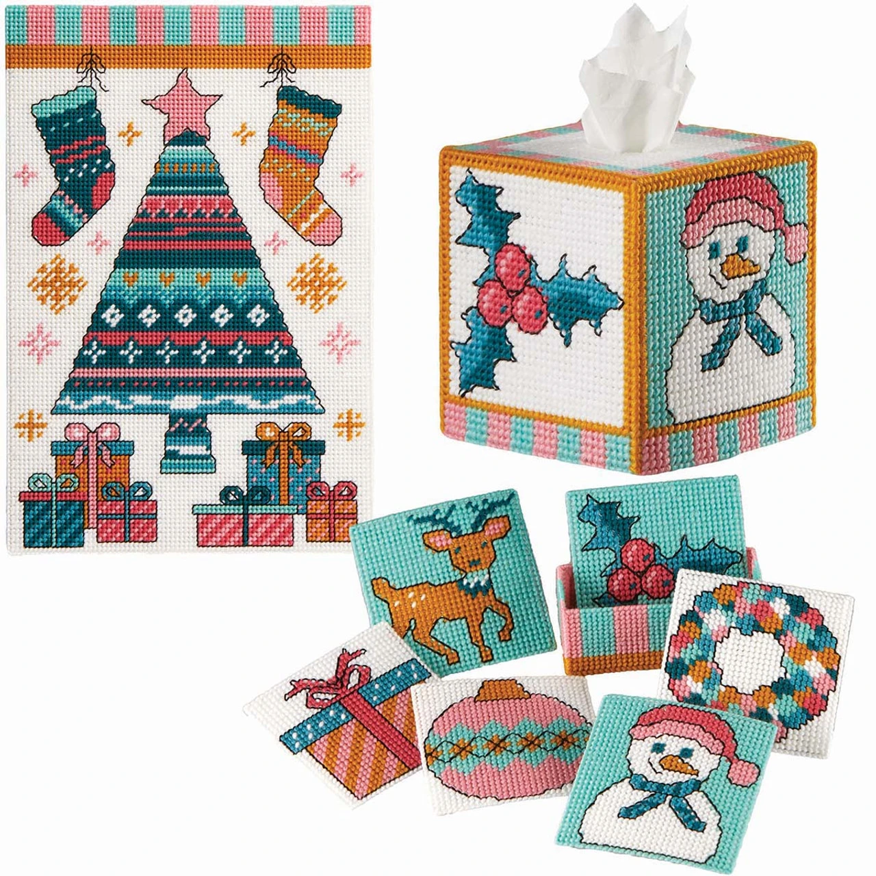 Herrschners Christmas Whimsy Set Plastic Canvas 1 Herrschners Christmas Whimsy Set Plastic Canvas