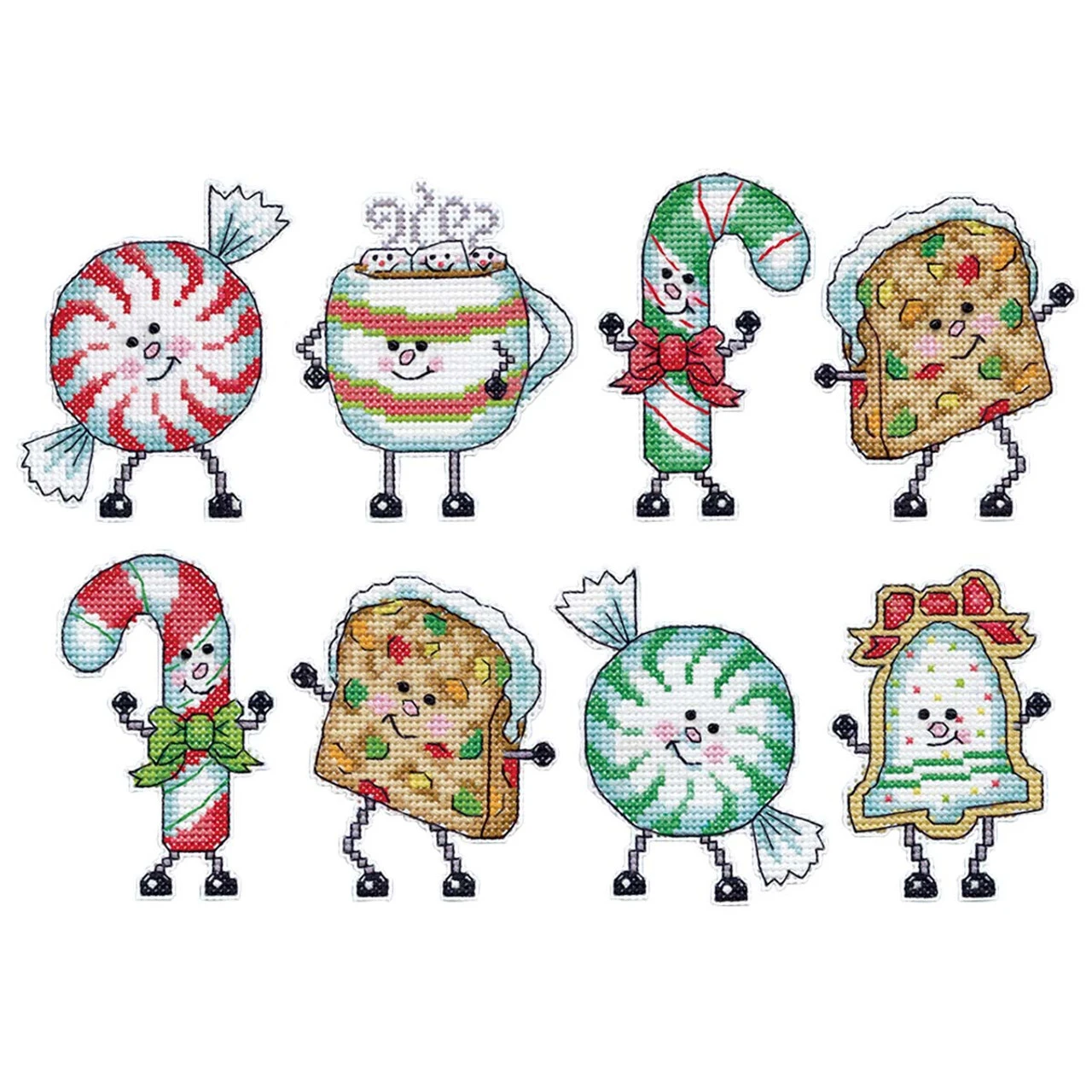 Design Works Candy Ornament Counted Cross-Stitch Kit 1 Design Works Candy Ornament Counted Cross-Stitch Kit