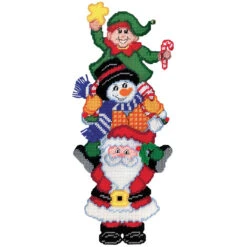 Design Works Christmas Pile Wall Hanging Plastic Canvas Kit