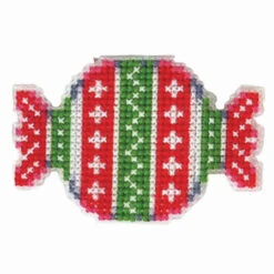 Herrschners Peppermint Christmas Ornaments Counted Cross-Stitch Kit -Stitch Mastery 570632 4 01272.1693467474