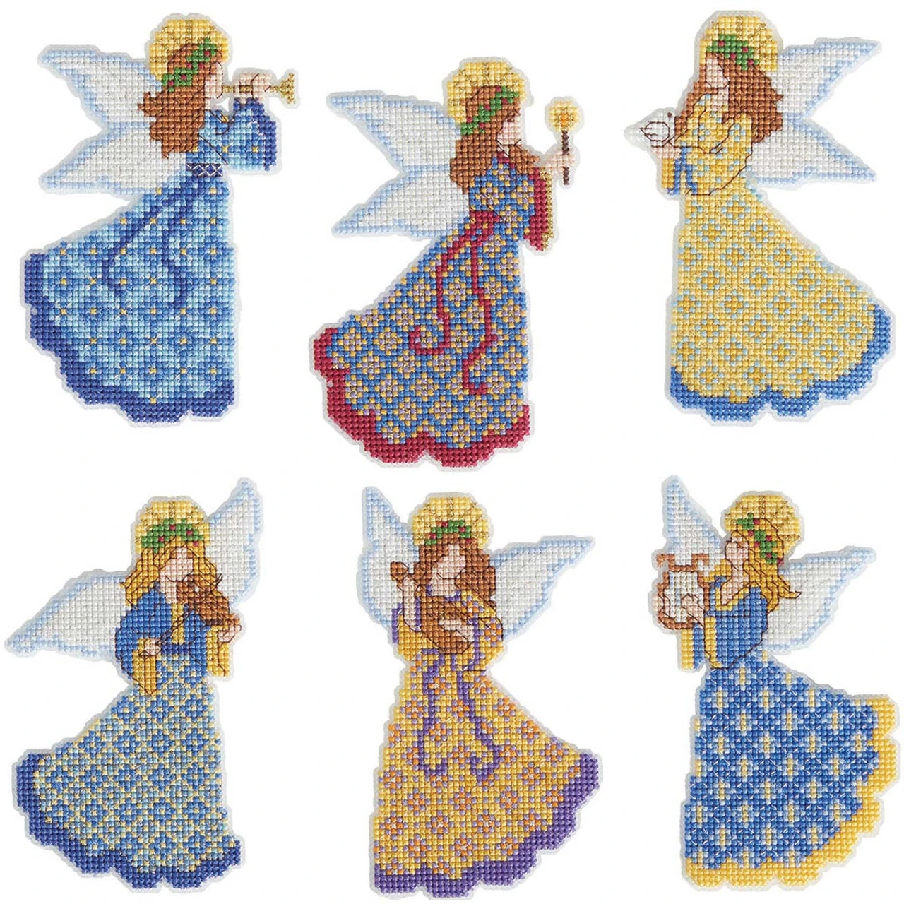 Herrschners Angel Choir Ornaments Counted Cross-Stitch Kit 1 Herrschners Angel Choir Ornaments Counted Cross-Stitch Kit