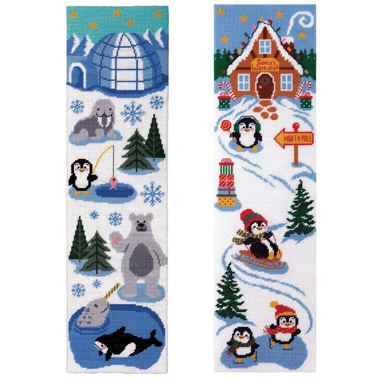 Herrschners Arctic Animals & North Pole Penguins Set Plastic Canvas 1 Herrschners Arctic Animals & North Pole Penguins Set Plastic Canvas