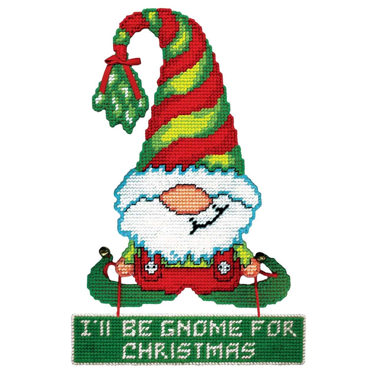 Design Works Gnome For Christmas Wall Hanging Plastic Canvas Kit 1 Design Works Gnome For Christmas Wall Hanging Plastic Canvas Kit