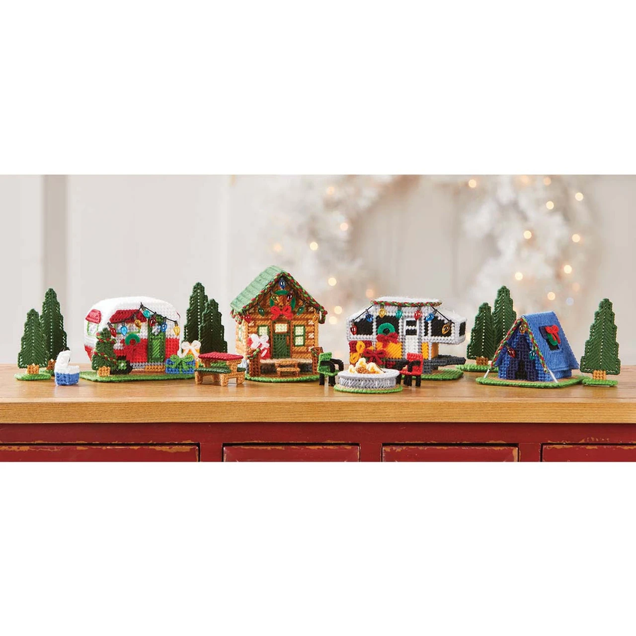 Herrschners Christmas In The Woods Village Plastic Canvas Kit 1 Herrschners Christmas In The Woods Village Plastic Canvas Kit