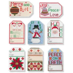 Herrschners Season Of Giving Gift Tags Counted Cross-Stitch Kit
